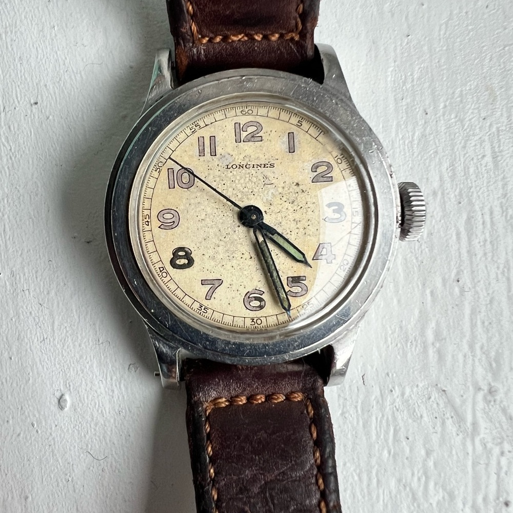 WW2 era Longines Tre Tacche - Picture 5 of 9